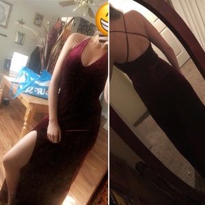 Burgundy Prom Dress (feel free to make offers)